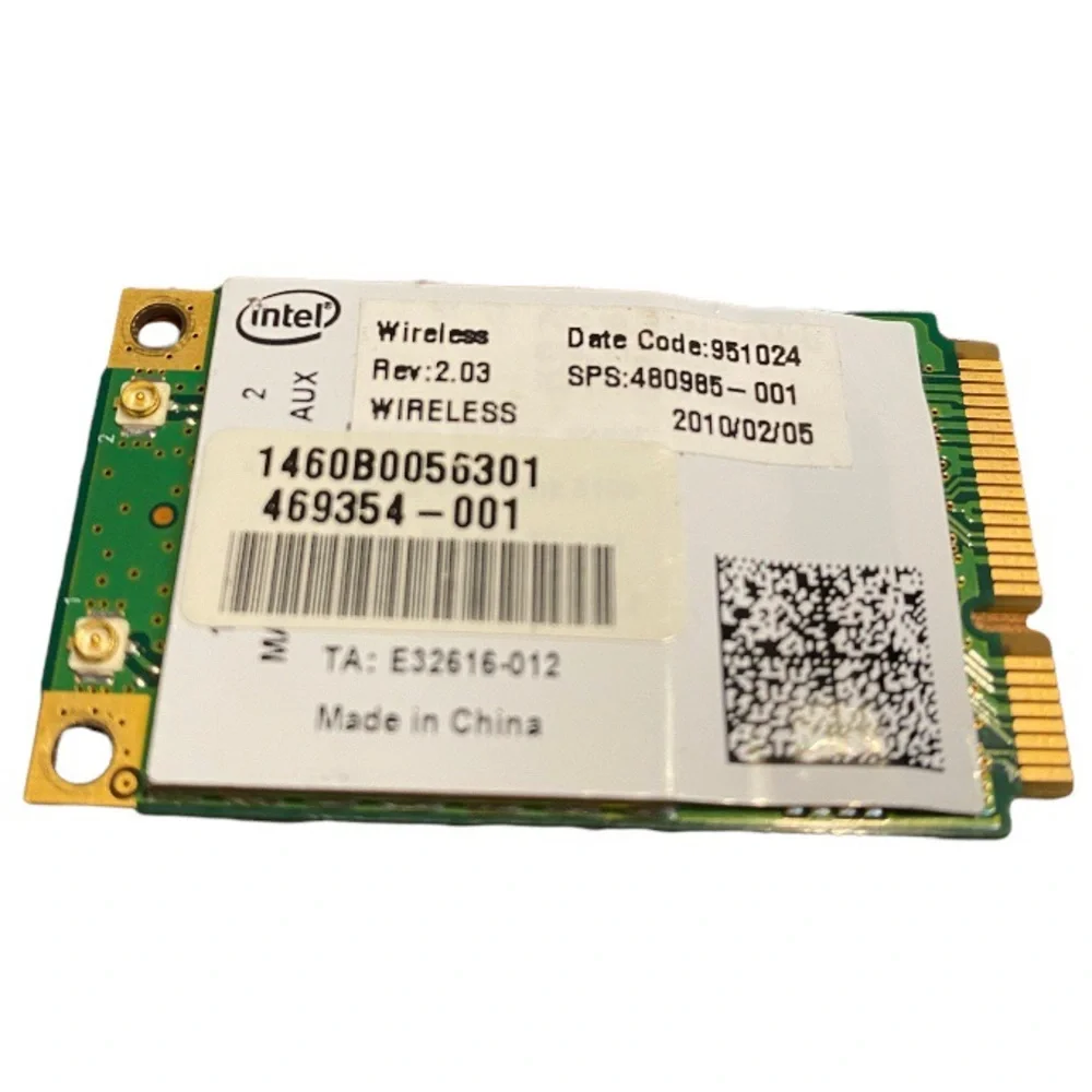 GENUINE HP Intel 5100 480985-001 WIFI 802.11 A/B/G MINI PCIE CARD 512AN_MMW